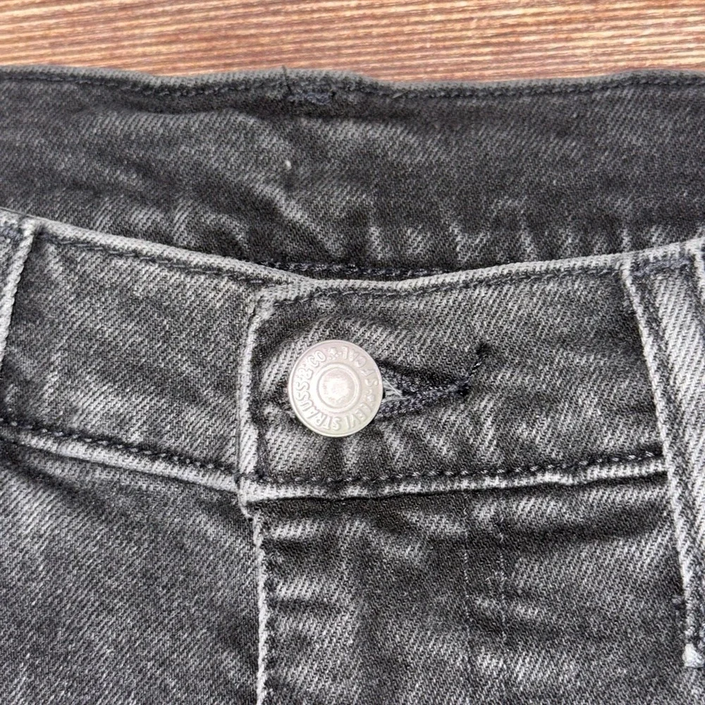 Levis 512 Distressed Jeans Mens Size 32x32 Black Faded Cotton Blend Stretch